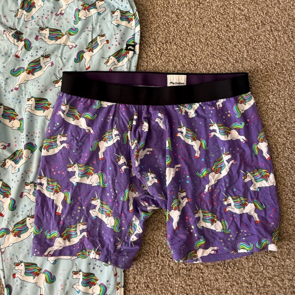 NEW Rare Print MeUndies Unicorn Print Men’s Boxer Briefs